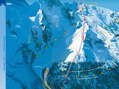 Pistekaart La Grave – La Meije