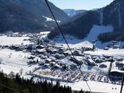 Uitzicht op Waiding vanuit de gondelbaan