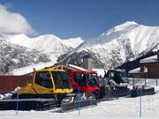 De pistebully’s zorgen voor perfect geprepareerde pistes en loipes.