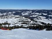 Moeilijke Olympiabaan in het bovenste gedeelte