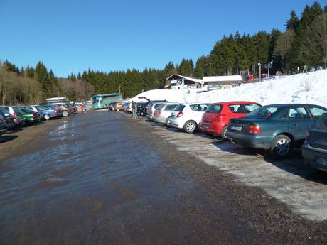Beierse Woud: bereikbaarheid van en parkeermogelijkheden bij de skigebieden – Bereikbaarheid, parkeren Pröller Skidreieck (St. Englmar)