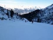 Skiweg van de Axamer Lizum