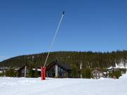 Sneeuwlans in het skigebied Idre Himmelfjäll