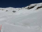 Diep-sneeuwafdalingen tussen Hochsträss en Mägisalp