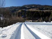 Langlaufloipe bij het dalstation in Kuppelwies