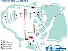 Pistekaart Mt. Ashwabay – Salmo