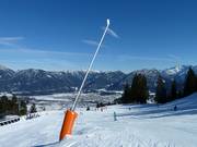 Sneeuwlansen bij piste 4