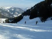 Piste bij de Sattelkurvenlift