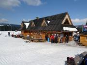 Skihut in het skigebied