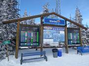 Voorbeeldig informatiebord met realtime-informatie