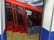 De kabelspoorbaan wordt elke avond schoongemaakt.