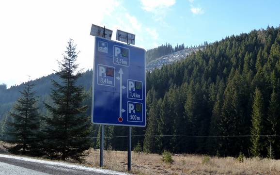 Lage Tatra: bereikbaarheid van en parkeermogelijkheden bij de skigebieden – Bereikbaarheid, parkeren Jasná Nízke Tatry – Chopok