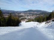 Steil stuk in het bovenste gedeelte bij de gondelbaan