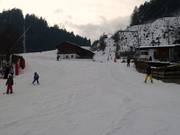 Uitzicht op de hoofdafdaling