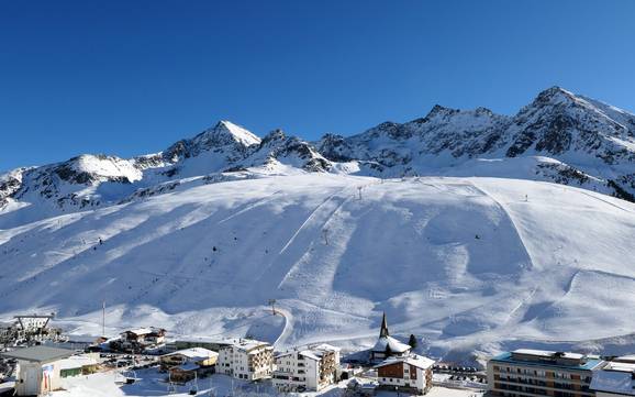 Grootste skigebied in het Sellraintal – skigebied Kühtai