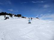 Gemakkelijke piste op het Feuerberg Hochplateau