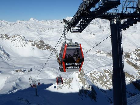 Ortler Alpen: beste skiliften – Liften Ponte di Legno/​Tonale/​Presena-gletsjer/​Temù (Pontedilegno-Tonale)