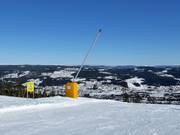 Sneeuwlans in het skigebied Trysil