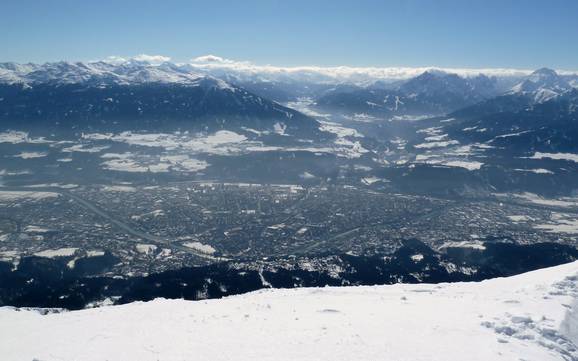 Hoogste skigebied in Innsbruck stad – skigebied Nordkette – Innsbruck