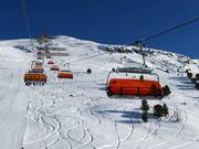 Zirbenbahn - 6-persoons hogesnelheidsstoeltjeslift (koppelbaar) met kap en stoelverwarming