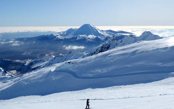 Grootste skigebied in Nieuw-Zeeland – skigebied Whakapapa – Mt. Ruapehu