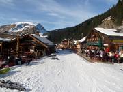 De hutten op de dalafdaling naar Ardent