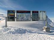 Panoramabord met actuele piste-informatie