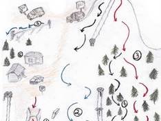 Pistekaart Mortos Kalns