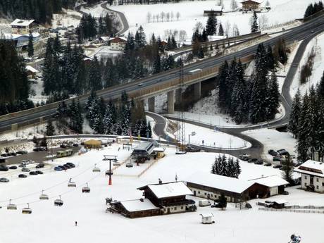Sankt Johann im Pongau: bereikbaarheid van en parkeermogelijkheden bij de skigebieden – Bereikbaarheid, parkeren Flachauwinkl/Kleinarl (Shuttleberg)