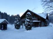 De Blaa-Alm aan het einde van het dal