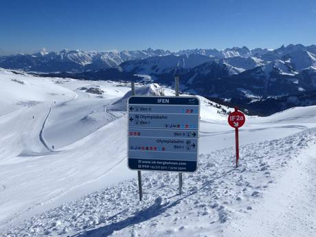 Oberstdorf/Kleinwalsertal: oriëntatie in skigebieden – Oriëntatie Ifen