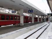 Het treinstation Scuol direct bij het dalstation