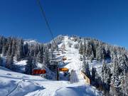 Straßalmbahn - 8-persoons hogesnelheidsstoeltjeslift (koppelbaar) met kap