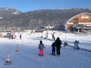 Transportband in het dal in Tröpolach