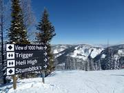 Op de top beginnen veel zeer moeilijke afdalingen