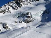 Skiën op de gletsjer