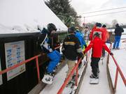 Bij het dalstation hangen de FIS-regels.