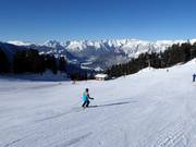 Afdalingen bij het bergstation Hochoetz