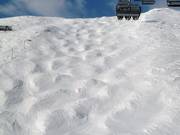 Buckelpiste bij de Madrisella