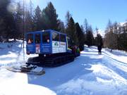 De Alpuschnaager functioneert ook als gourmet-taxi.