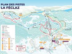 Pistekaart La Féclaz