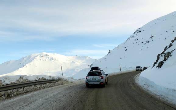 Canterbury: bereikbaarheid van en parkeermogelijkheden bij de skigebieden – Bereikbaarheid, parkeren Mt. Hutt
