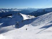 Moeilijke piste bij de Leist