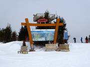 Gedetailleerde pistekaart van Mont-Saite-Anne