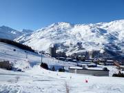 Les Menuires met uitzicht op de Pointe de la Masse