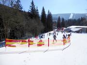 Oefenweide bij het dalstation Medvědín