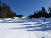 Piste bij de sleeplift Palancana