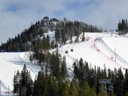 Uitzicht op het skigebied Kläppen