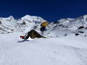 Krachtige besneeuwingsinstallaties in het skigebied Hohsaas