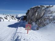 Waarschuwing voor smalle passages